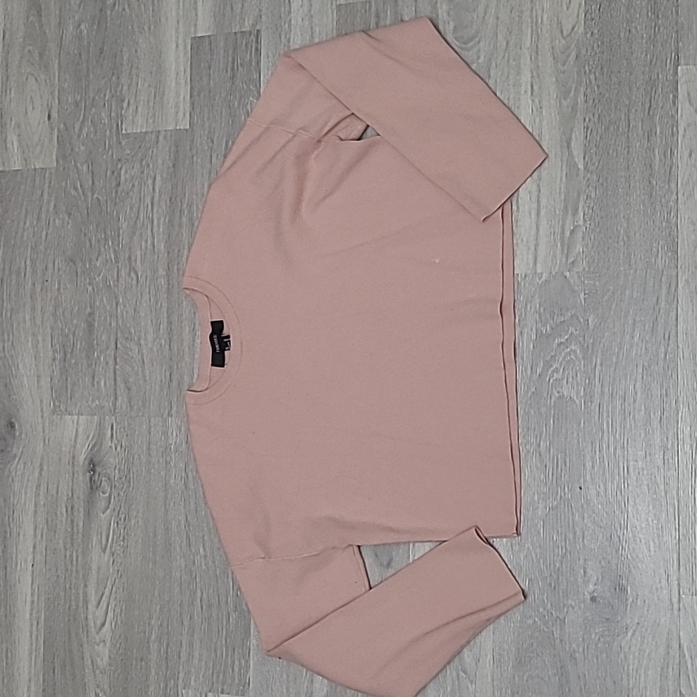 Forever 21 Oversized Long Sleeve Crop Top